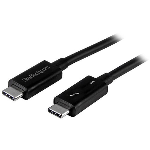 StarTech.com Câble USB-C Thunderbolt 3 (40 Gb/s) - Power Delivery 100 W - Double 4K ou 5K - M/M - 1 m pas cher
