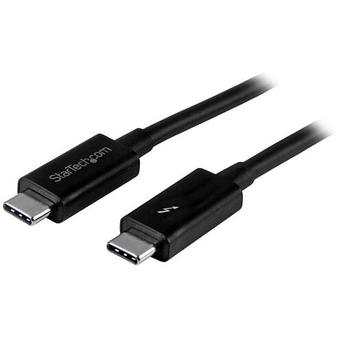 StarTech.com Câble USB-C Thunderbolt 3 (20 Gb/s) - Power Delivery 100 W - Double 4K ou 5K - M/M - 2 m pas cher