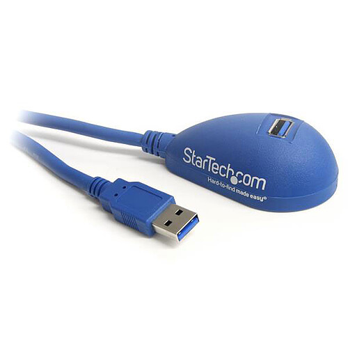StarTech.com Câble d'extension USB-A 3.0 vers USB-A sur socle - M/F - 1.5 m - Bleu pas cher