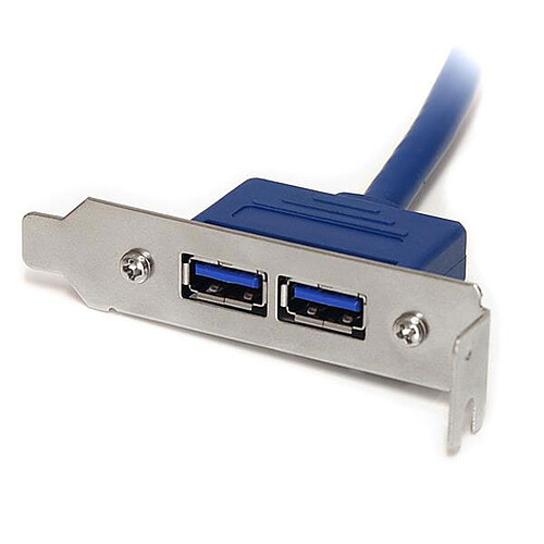 StarTech.com Adaptateur de plaque femelle 2 ports USB 3.0 pas cher