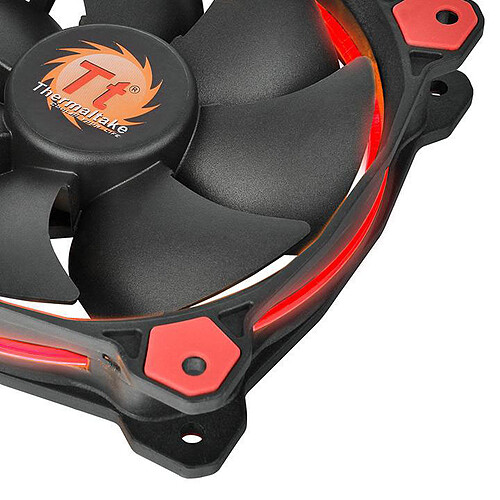 Thermaltake Riing 12 Rouge x3 pas cher