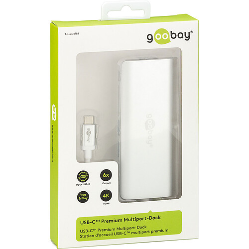 Goobay USB-C Premium Multiport-Dock pas cher