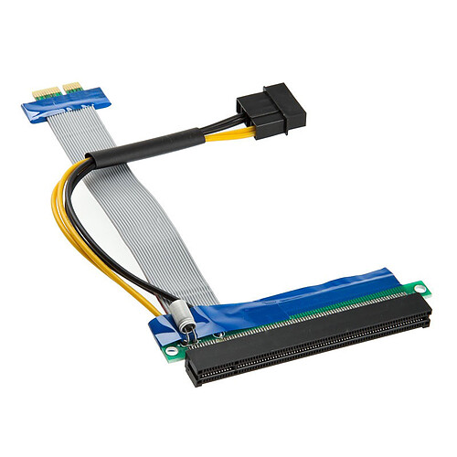 Adaptateur horizontal (riser) PCI-Express 1x vers 16x pas cher