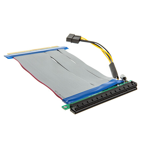 Adaptateur horizontal (riser) PCI-Express 16x - Nappe 190 mm pas cher