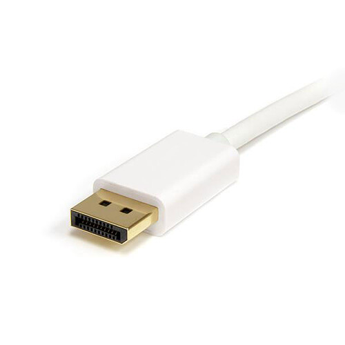 StarTech.com StarTech.com Câble mini DisplayPort vers DisplayPort 1.2 4K x 2K UHD - 1 m - Blanc pas cher