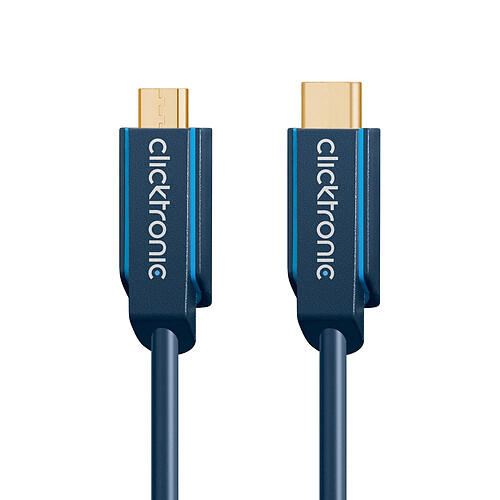 Clicktronic Câble USB-C To Micro USB-B 2.0 (Mâle/Mâle) - 0.5 m pas cher