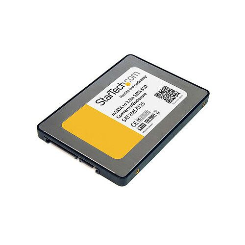 StarTech.com Boîtier convertisseur SSD mSATA vers SATA 2,5" pas cher