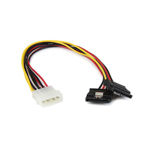 StarTech.com Câble adaptateur d'alimentation interne LP4 (4 broches) vers 2x SATA - M/F - 30 cm pas cher