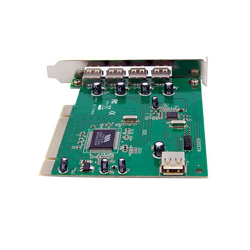StarTech.com Carte adaptateur PCI vers 7 Ports USB 2.0 - interne/externe pas cher