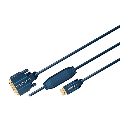 Clicktronic câble DisplayPort / DVI-D (1 mètre) pas cher