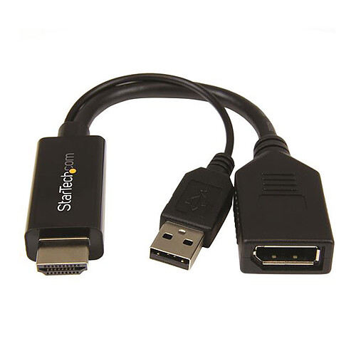 StarTech.com Adaptateur HDMI vers DisplayPort 4K alimenté par USB pas cher