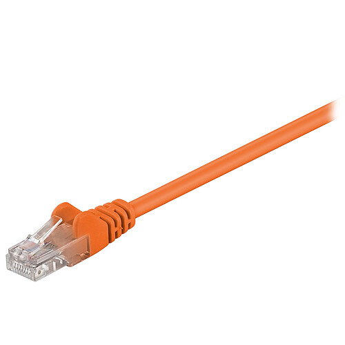Câble RJ45 catégorie 5e U/UTP 0.5 m (Orange) pas cher