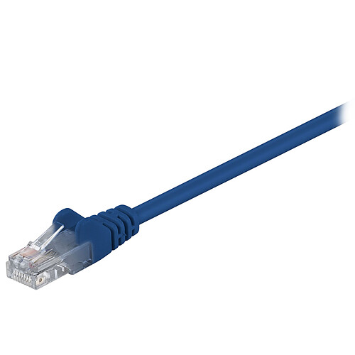Câble RJ45 catégorie 5e U/UTP 0.5 m (Bleu) pas cher