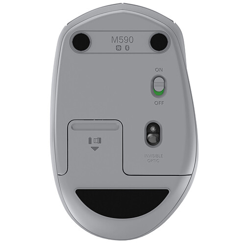 Logitech Wireless Mouse M590 Multi-Device Silent (Gris) pas cher
