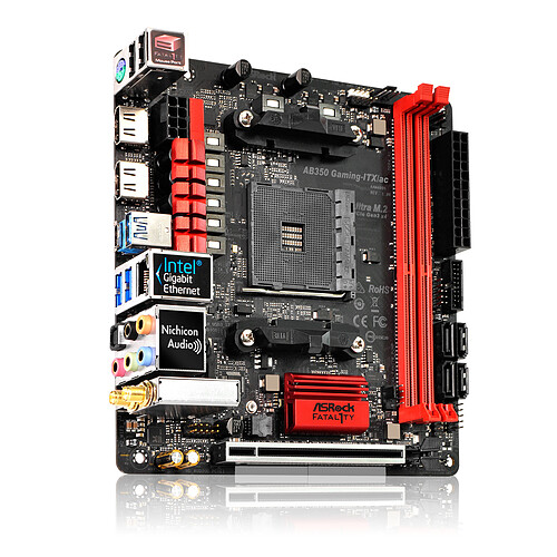 ASRock Fatal1ty AB350 Gaming ITX/ac pas cher