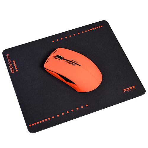 PORT Connect Neon Wireless Mouse - Rouge pas cher
