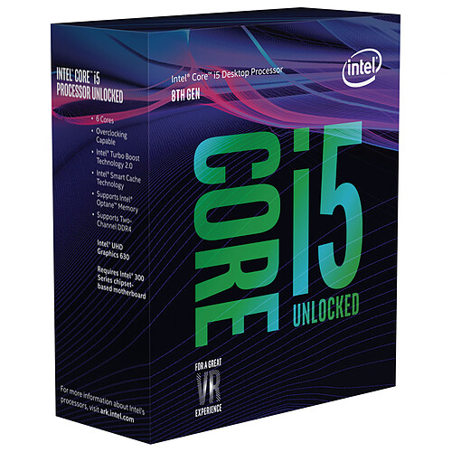 Intel Core i5-8600K (3.6 GHz) pas cher