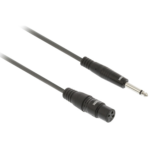 Sweex Câble Audio asymétrique XLR / 6.35 mm Femelle/Mâle Gris - 10 m pas cher