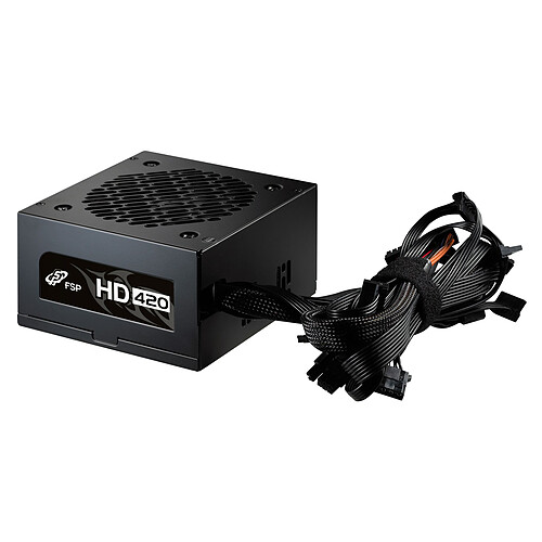 FSP HD 420 - Alimentation 420 watts 80+ (câbles plats) Noir pas cher