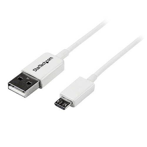 StarTech.com Câble USB type A mâle / micro USB type B mâle - 1 m - Blanc pas cher