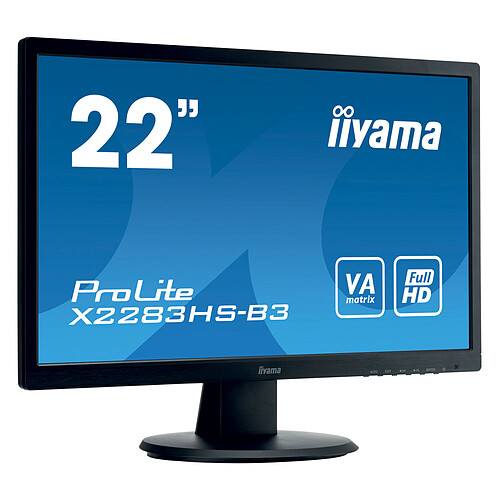 iiyama 21.5" LED - ProLite X2283HS-B3 pas cher