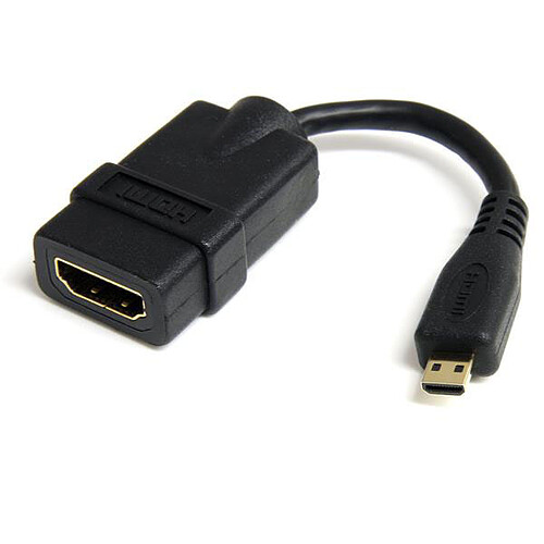 StarTech.com Adaptateur micro HDMI vers HDMI 1.4 - 4K 30Hz - M/F - 13 cm pas cher