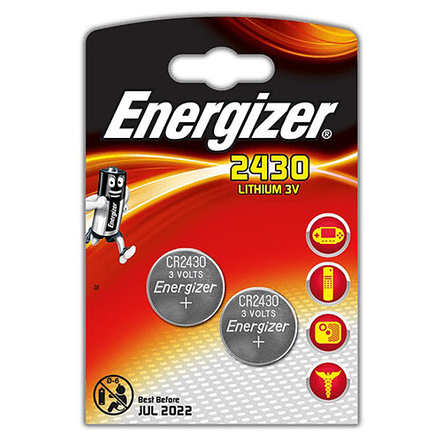 Energizer CR2430 Lithium 3V (par 2) pas cher