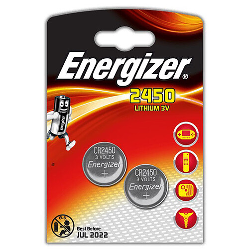 Energizer CR2450 Lithium 3V (par 2) pas cher