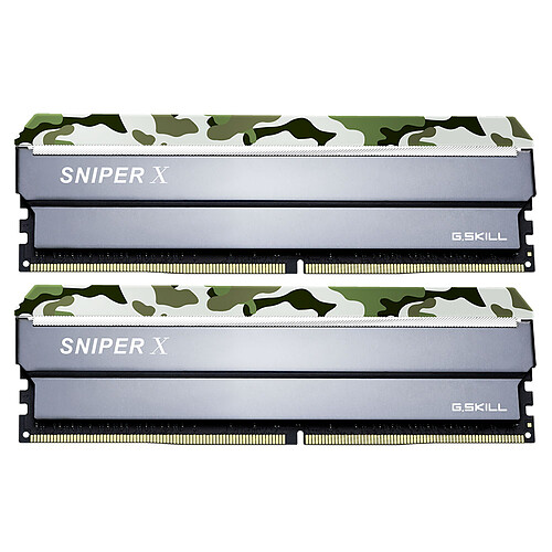 G.Skill Sniper X Series 32 Go (2x 16 Go) DDR4 2400 MHz CL17 (Camouflage vert) pas cher