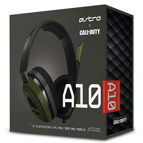 Astro A10 Call of Duty Noir (PC/Mac/Xbox One/PlayStation 4/Switch/Mobiles) pas cher