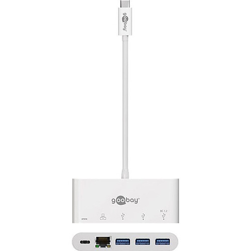 Goobay Adaptateur Multiport USB-C / Ethernet (M/F) pas cher