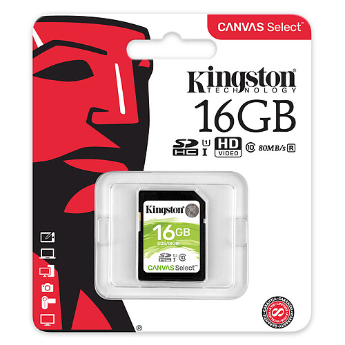 Kingston Canvas Select SDS/16GB pas cher
