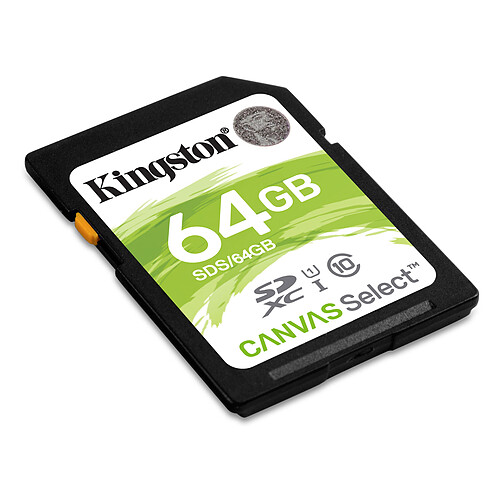 Kingston Canvas Select SDS/64GB pas cher