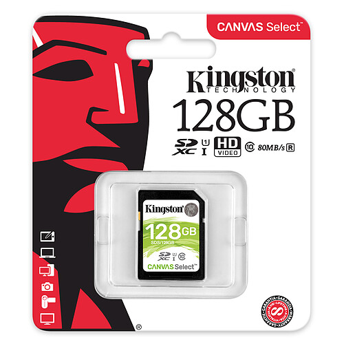 Kingston Canvas Select SDS/128GB pas cher