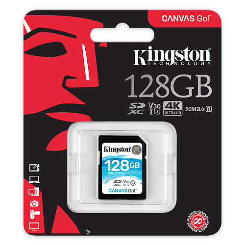 Kingston Canvas Go! SDG/128GB pas cher