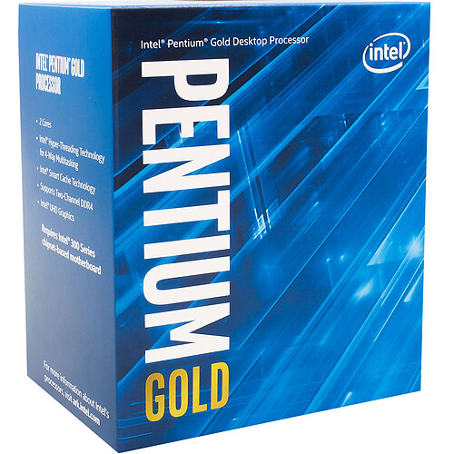 Intel Pentium Gold G5400 (3.7 GHz) pas cher