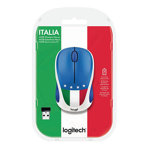 Logitech M238 Wireless Mouse Fan Collection Italie pas cher
