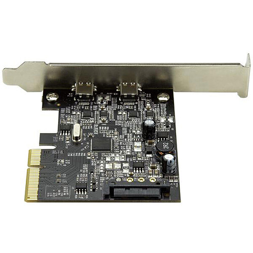 StarTech.com Carte contrôleur PCI-E 4x - 2 ports USB 3.1 Type C pas cher