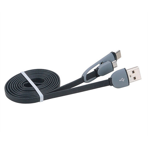 Akasa Câble 2-en-1 USB Type-C et Micro USB B vers USB 2.0 Type-A pas cher