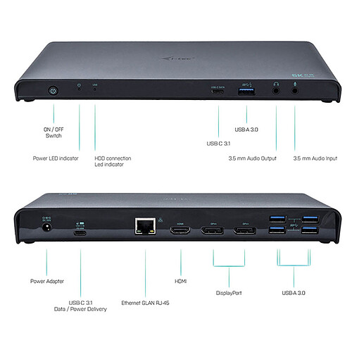 i-tec 4K Docking Station Power Delivery pas cher