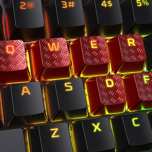 HyperX FPS/MOBA Gaming Keycaps Rouge pas cher