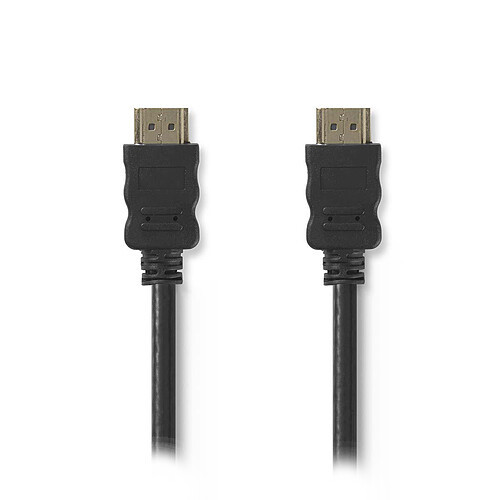 Nedis Lot de 5x câbles HDMI haute vitesse avec Ethernet Noir (1.5 mètre) pas cher