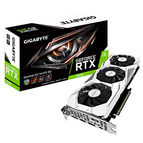 Gigabyte GeForce RTX 2070 GAMING OC White 8G pas cher