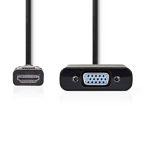 Nedis Câble HDMI vers VGA Noir (20 cm) pas cher
