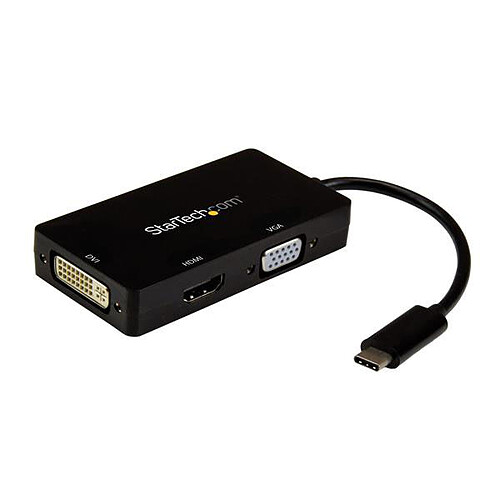 StarTech.com Adaptateur de voyage USB Type-C vers VGA, DVI ou HDMI pas cher
