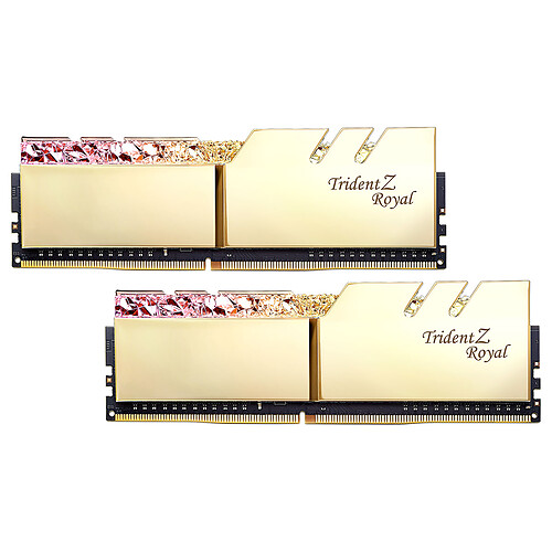 G.Skill Trident Z Royal 16 Go (2x 8 Go) DDR4 3200 MHz CL16 - Or pas cher
