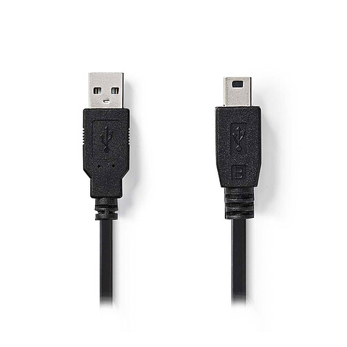 Nedis Câble USB/Mini USB - 1 m pas cher