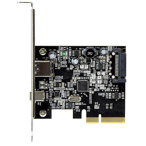 StarTech.com Carte contrôleur PCI-E (2 ports USB 3.1 Type A et Type C) pas cher