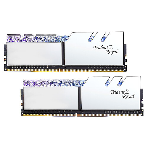 G.Skill Trident Z Royal 16 Go (2 x 8 Go) DDR4 4800 MHz CL18 - Argent pas cher