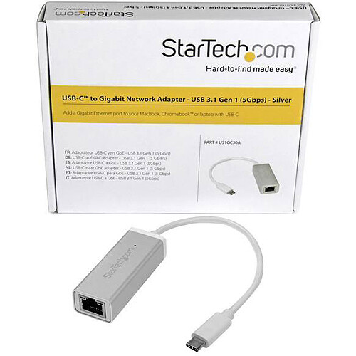 StarTech.com Adaptateur USB-C vers Gigabit Ethernet (USB 3.0) pas cher